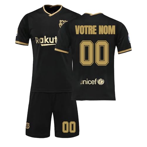 Maillot de Foot Enfant Personnalisé avec Nom Numéro, Ensemble de Foot Enfant, Tenue Foot Enfant Homme, Maillot de Foot Personnalisé pour Enfant et Adulte