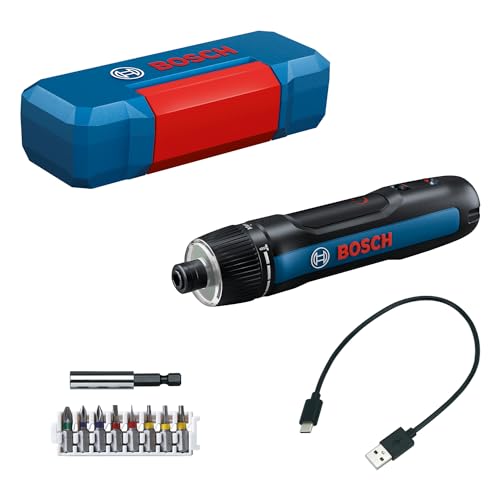 Bosch Professional tournevis sans-fil Bosch GO 3 (avec set de 8 embouts, porte-embout, câble USB-C, mini coffret)