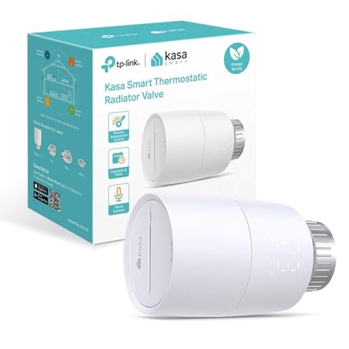 TP-Link Kasa Thermostat Connecté Matter, Compatible avec HomeKit, Alexa et Google Assistant, Réduisez vos factures et contrôlez le chauffage à distance via l'application, Kasa Hub Requis, KE100