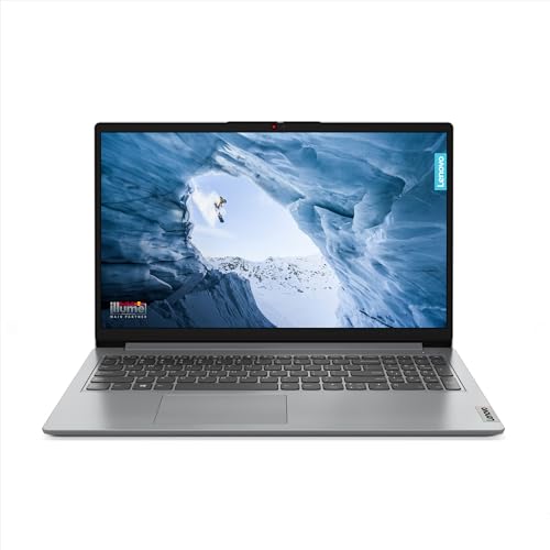 Lenovo IdeaPad 1 15IJL7 - Ordinateur Portable 15.6'' FHD (Intel Celeron N4500, RAM 4Go, eMMC 128Go, Intel UHD Graphics, Windows 11 en S Mode, Microsoft 365 Personal) Clavier AZERTY Français - Gris