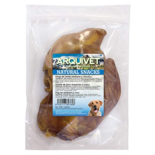 Arquivet Oreille de Porc Moyenne - Natural Snacks pour Chiens - (Sac 2 unités)