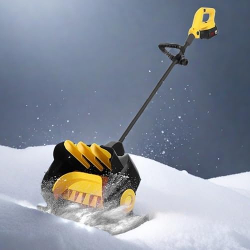 WEIMILOR Souffleuse à Neige électrique, Pelle à Neige sans Fil avec Batterie, Largeur 41 cm, Pelle à Neige sans Fil, pour Le déneigement des allées, des patios et des terrasses,2xbattery