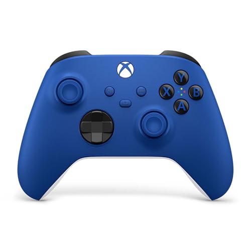 Xbox Manette sans Fil - Shock Blue Pour Xbox Series X, Xbox Series S, Xbox One, Windows 10 & 11, Android et iOS - Bleue