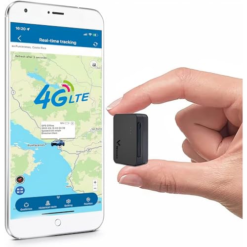 4G Mini Traceur GPS pour Voitures Traqueur GPS Suivi en Temps Réel Caché Dispositif de Suivi Antivol Localisateur Portable Petit Tracker pour Moto Vélo Scooter Enfants Valise Sacs Chat TK903