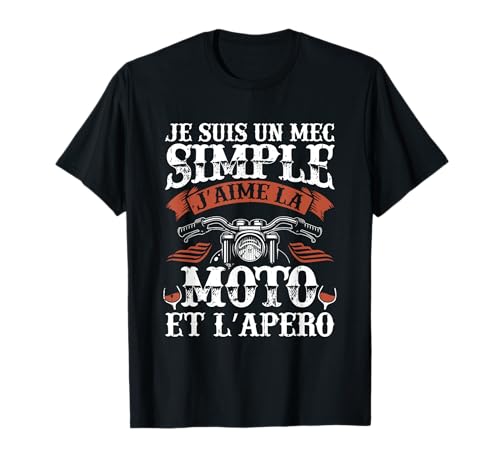 T-shirt Motard Homme Moto Cadeau Motorcycle