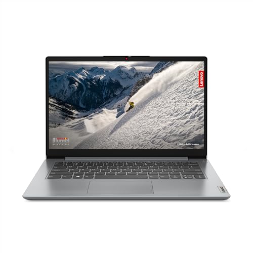 Lenovo IdeaPad 1 14ALC7 - Ordinateur Portable 14'' FHD (AMD Ryzen 5 5500U, RAM 8Go, SSD 256Go, AMD Radeon Graphics, Windows 11 Home) Clavier AZERTY Français - Gris