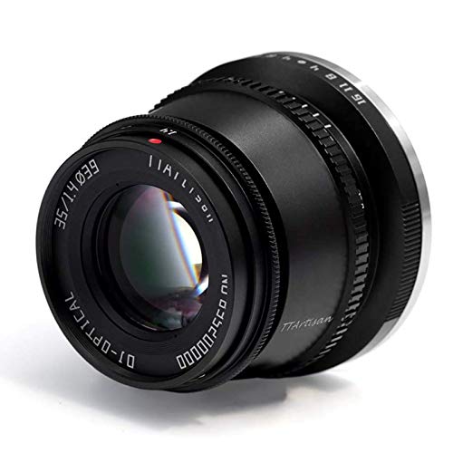 TTArtisan 35mmF1.4 APS-C Objectif de Mise au Point Manuelle Compatible avec Appareil Photo Fuji X Monture X-A10 X-A20 X-A3 X-A5 X-A7 X-M1 X-M2 X-T10