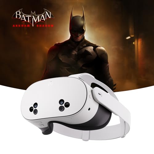 Meta Quest 3S 128 Go – Batman: Arkham Shadow et Un essai de 3 Mois de Meta Quest+ Inclus – Casque Tout-en-Un