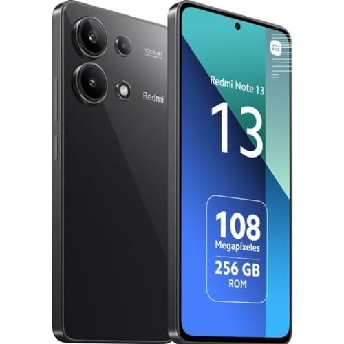 XIAOMI REDMI NOTE 13 4G, Ecran 6.67'', Batterie mAh 5000, Mémoire ROM 256GO,RAM 8GO, Android 13, Snapdragon®685, Midnight Black