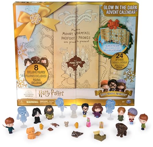 Wizarding World Harry Potter - Calendrier de l'Avent Moments Magiques - Calendrier de L'Avent pour Noël Avec 24 Surprises, Figurines et Harry Potter Accessoire - Jouet Enfant 6 Ans et plus