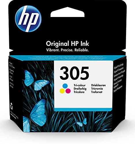 HP 305 Cartouche d'Encre Trois Couleurs Cyan/Magenta/Jaune Authentique (3YM60AE)