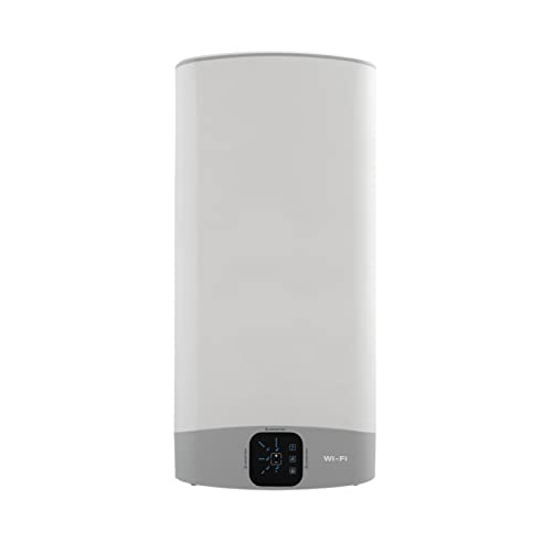 Ariston 3626329 Termo eléctrico 100 litros VLS Evo WiFi 100 UE, titanio esmaltado [La eficiencia energética de Clase B] Chauffe-Eau électrique, Satin Gris