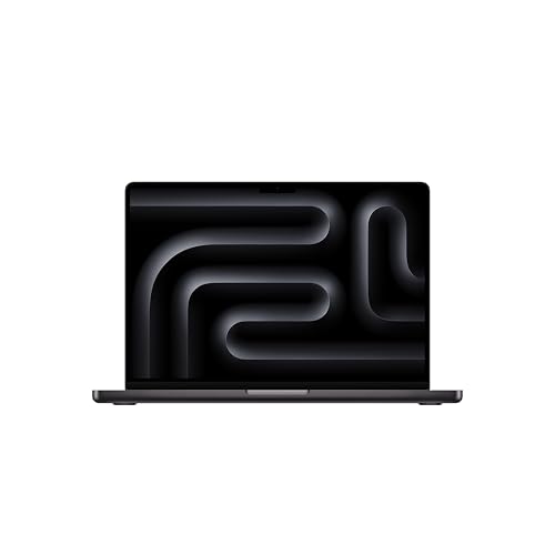 Apple MacBook Pro Ordinateur Portable avec Puce M4, CPU et GPU 10 cœurs : Conçu pour Apple Intelligence, écran Liquid Retina XDR 14,2″, 16Go de mémoire unifiée, 512 Go de Stockage SSD; Noir sidéral