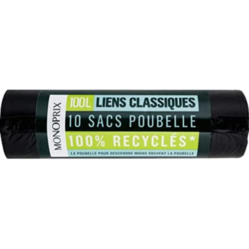 Monoprix Sacs poubelle 100L liens classiques - Les 10 sacs