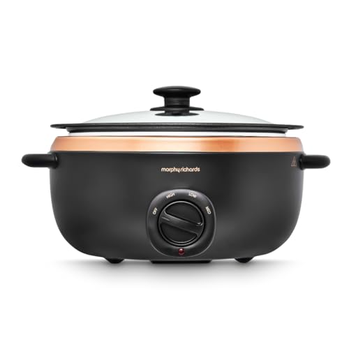 Morphy Richards Sear & Stew 461016EE Mijoteuse 6,5 l, or rose, aluminium