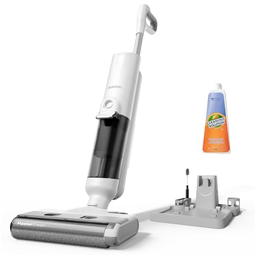 Proscenic Neuf F10 Pro Aspirateur Laveur sans Fil,Aspirateur Eau et Poussière, Aspirateur Balai sans Fil Humide et Sec,1.15L Réservoir,Autonettoyant,Léger,Pour Nettoyer Les Saletés Collantes,Sols Durs