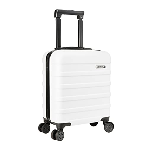 Cabin Max Anode 45x36x20 cm Valise à Main à Coque Rigide et légère 4 Roues, Cabine Valise Easyjet (Blanc Polaire)