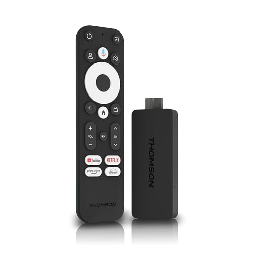 Thomson Streaming Stick 140, 4K UHD,Google Voice Control,WiFi, Googlecast Built-in