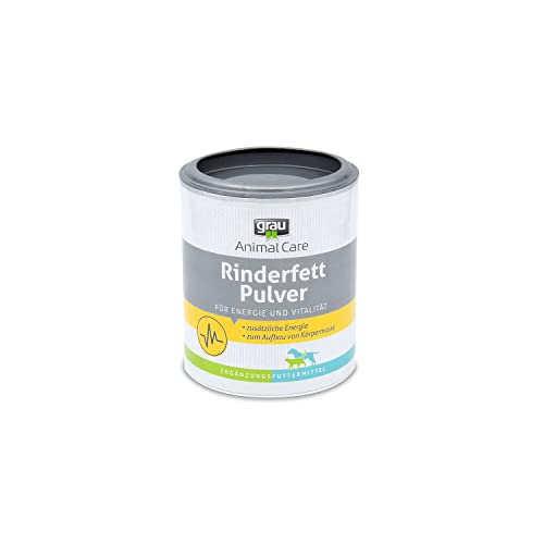 GRAU L’original Graisse De Bœuf En Poudre, Fournisseur Rapide D’énergie Avec Teneur En Graisse De 80 %, Lot De 1 (1 x 50 g), Complément Alimentaire Pour Chiens Et Chats