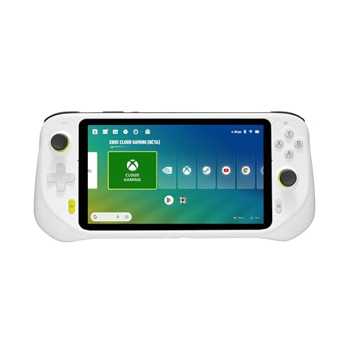 Logitech G CLOUD Console Portable, Système de Jeu Portable Longue Autonomie, Écran tactile 1080P de 18 cm, Design Léger, Xbox Cloud Gaming, NVIDIA GeForce NOW, Google Play - Prise EU - Blanc