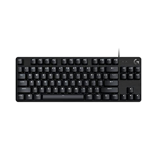 Logitech G413 TKL SE Clavier Gamer Mécanique - Rétroéclairé avec Switches Mécaniques Tactiles, Anti-Ghosting, Compatible avec Windows, macOS, Français AZERTY - Noir