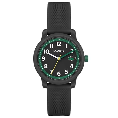 Lacoste Montre Analogique à Quartz pour Enfants avec Bracelet en Silicone Noir - 2030042