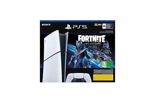 Sony, PlayStation®5 – Fortnite® Cobalt Star (modèle – Slim), Edition Numérique, PS5 avec 1 Manette Sans Fil DualSense