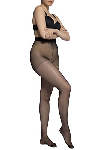 Ulla Popken Strumpfhose, 1er Helanca Femme Collants, Noir (Schwarz 10), 62-64