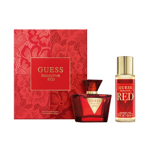 GUESS Seductive Red Coffret Cadeau pour Femme – Eau de Toilette 75ml, Brume pour le Corps 125ml – Parfum Gourmand et Sensuel, Longue Durée