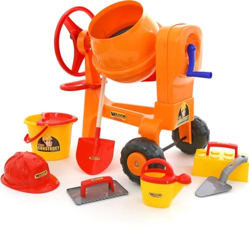 Polesie 50649 Machine à mélanger avec Set Chantier 8 unités