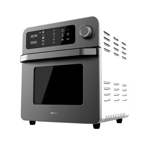 Cecotec Four Friteuse Bake&Fry 1500 Touch. 15 litres, 1700 W, Résultats plus sains, Écran tactile, 10 menus prédéfinis, Acier inoxydable, 60-230 º, Kit d'accessoires.