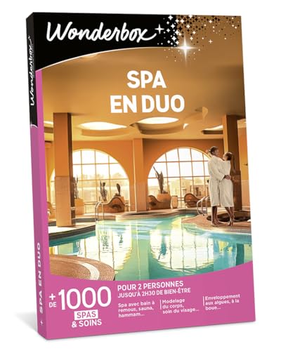 Wonderbox Spa en Duo - Coffret Cadeau Idée Cadeau Relaxation