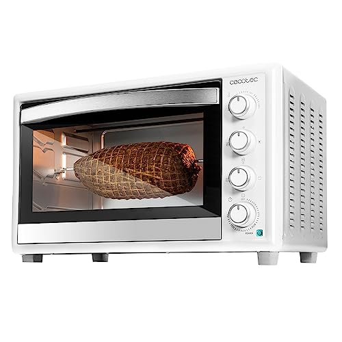 Cecotec Mini-four Bake&Toast 4600 White Gyro. Four à convection avec rôtissoire, 46 L de capacité, 12 modes de cuisson.