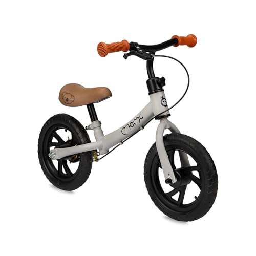 Momi BREKI vélo draisienne pour Filles et garçons à partir de l'âge de 3 Ans Unisex Jugend, Grey, Standard