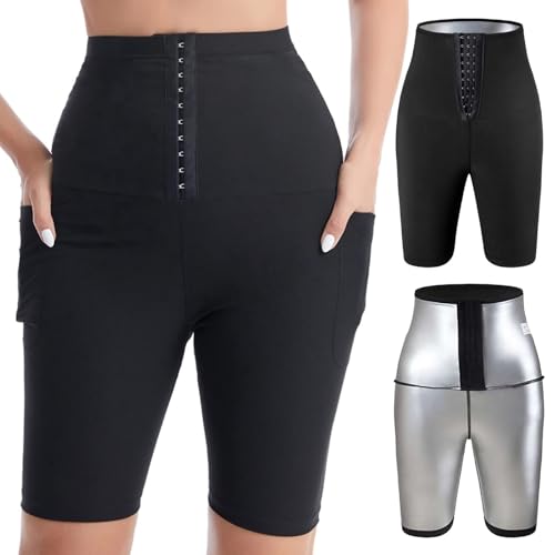 Legging Minceur Femme Legging à Bandes AdhéSives Taille Trainer pour Femmes Tenue Sport Femme Fitness Materiel Pantalon De Sudation Femme Taille