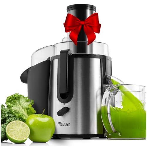 Twinzee Centrifugeuse Extracteur de Jus de Fruits et Légumes - 850W - Juicer avec Goulot 75 mm et 2 Vitesses