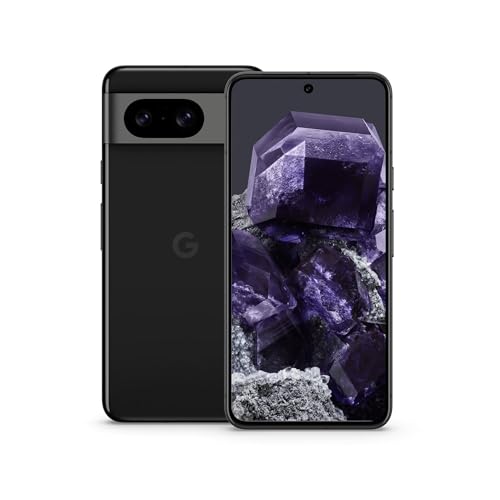 Téléphone Google Pixel 8 Débloqué 5G, 8Go 256GB Noir volcanique