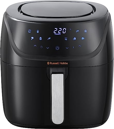 Russell Hobbs Air fryer XXL 8l [Multicuiseur 7en1, 10 programmes] Technologie Rapid Air (cuit, grille, rôtit & plus, passe au lave-vaisselle, digital, contrôle de température, 220°) SatisFry 27170-56