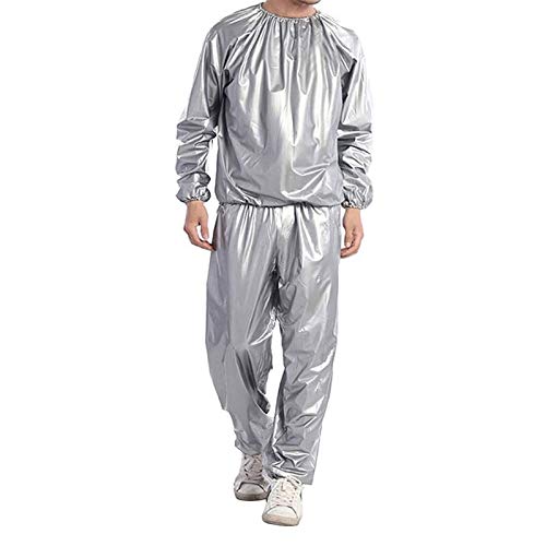 Sweat Sauna Suit Combinaison de Sport pour Hommes et Femmes Minceur, Veste Sport PVC, pour Les Sports de Plein air comme la Course, Le Cyclisme, Le Jeu, L'entraînement Physique, Etc