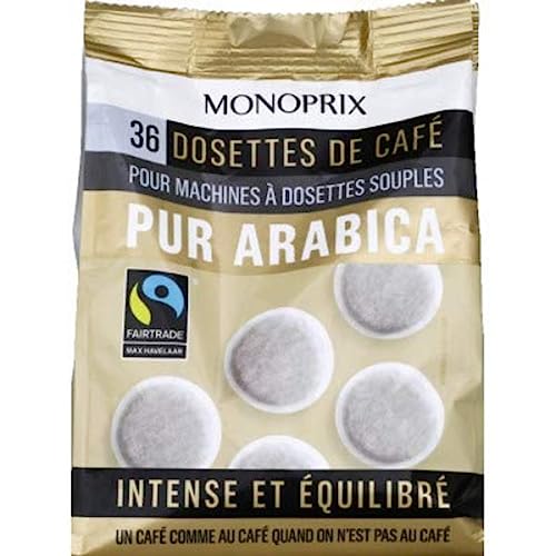 Monoprix Dosettes de café pur arabica - Le sachet de 36 - 250 g