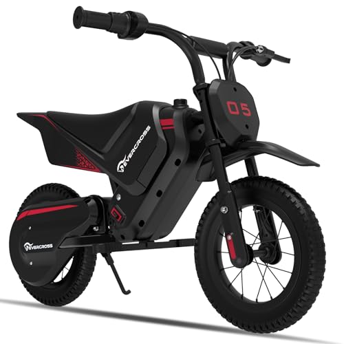 EVERCROSS EV05M Moto Electrique pour Enfants, 150W Moto Electrique, Mode de Vitesse 8/16km/h et 10km de Distance Moto Electrique, 12 Pouces Moto Cross pour Enfants 3-12 Ans