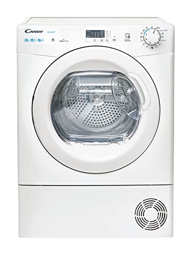 CANDY CSEH8A1LES Sèche-linge Pompe à chaleur Smart Pose libre, Pompe à chaleur, 8 Kg, Class A+, Blanc, Contenu supplémentaire et contrôle de proximité (NFC)