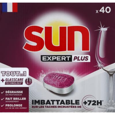 Sun Tablette Lave-Vaisselle Tout en 1 - La boite de 40 doses