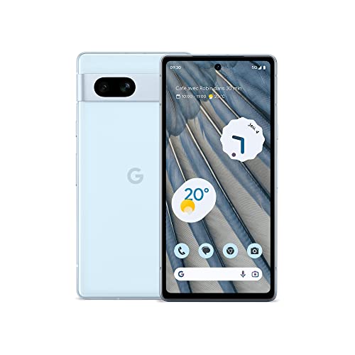 Google Pixel 7a – Smartphone Android 5G débloqué avec objectif grand angle et 24 heures d'autonomie – Océan