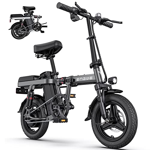 ENGWE Draisienne Electrique Adulte Velo Electrique Vélo Électrique avec Batterie Amovible 48V 10Ah, Vélos Électriques 14 Pouces, Velo Electrique Pliable 25km/h, Jusqu'à 50km T14