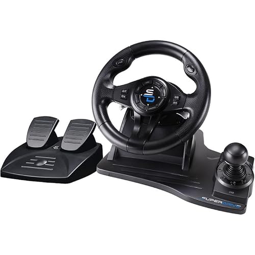 Subsonic - Superdrive - Volant de course GS550 avec pédalier, palettes et levier de vitesse pour Switch, PS4, Xbox Serie X/S, PC