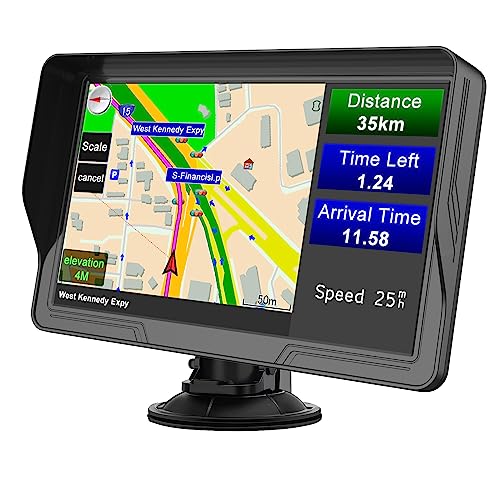 GPS Voiture 9 Pouces Compatible avec Voitures et Camions - Navigation Précise et Fluide dans 52 Pays Européens - Bluetooth Intégré - Mises à Jour Cartographiques Gratuites à Vie