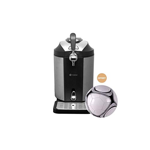 Naélia COL-17601-NAE Pompe à Bière, INOX/Noir