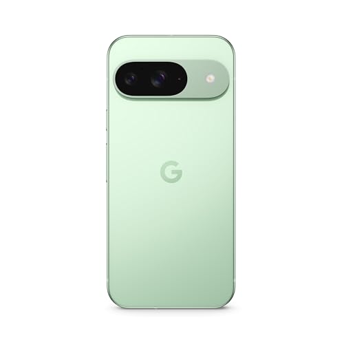 Google Pixel 9 – Smartphone Android débloqué avec Gemini, Appareil Photo avancé, 24 Heures d'autonomie et écran Actua 6,3 Pouces – Vert Amande, 128GB