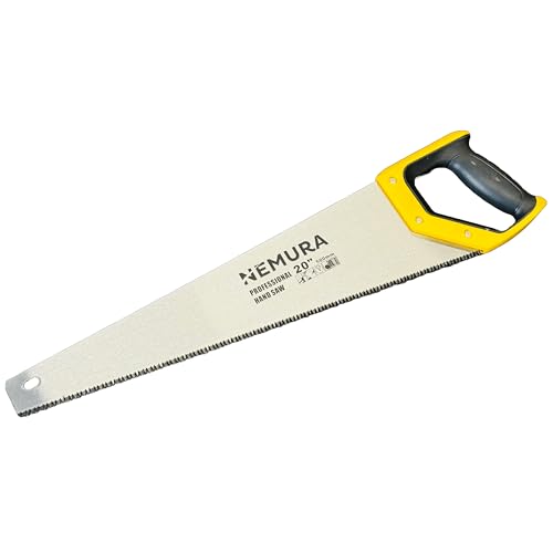Nemura Scie egoine 500mm - Double Tranchants et Lame en acier allié 65mm - Denture très fine - Travail précis et rapide - Poignée Antidérapante - Qualité professionnelle - Marque Française